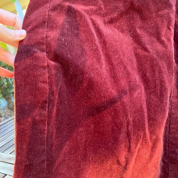Maroon Corduroy Coat - Picture 7 of 7
